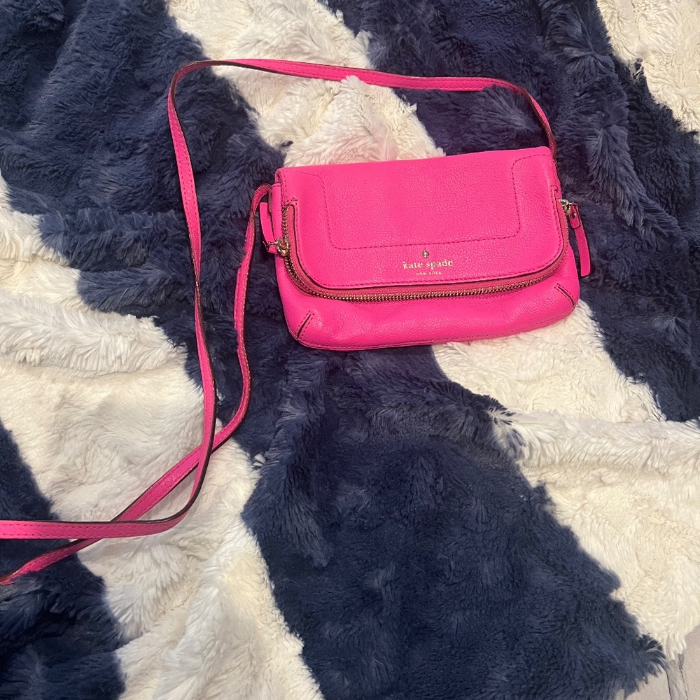 Kate spade neon pink cross body small bag